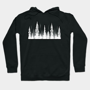 Foggy Forest - White Hoodie